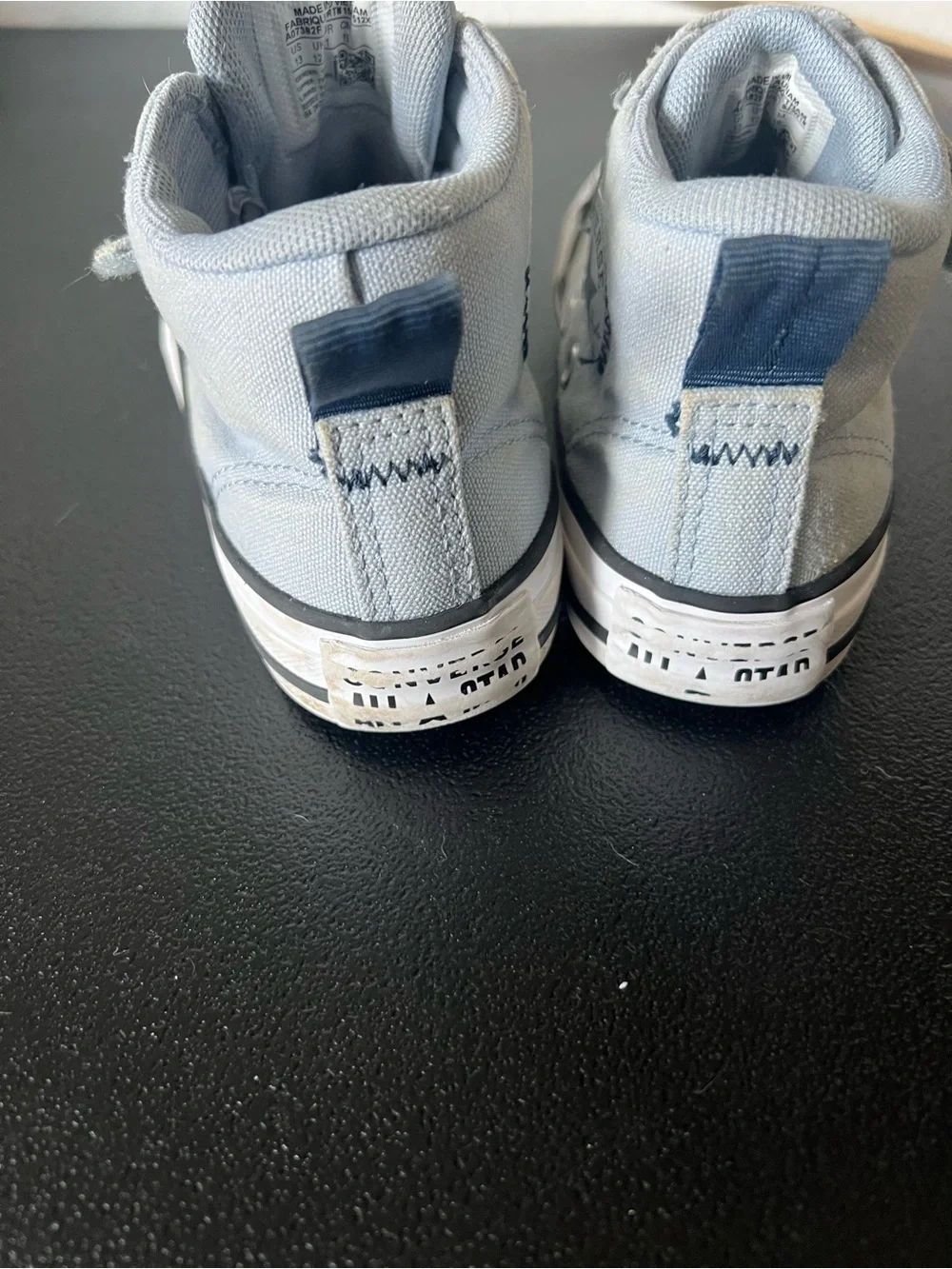 Converse Easy-On High Top Sneakers Light Blue Youth 13